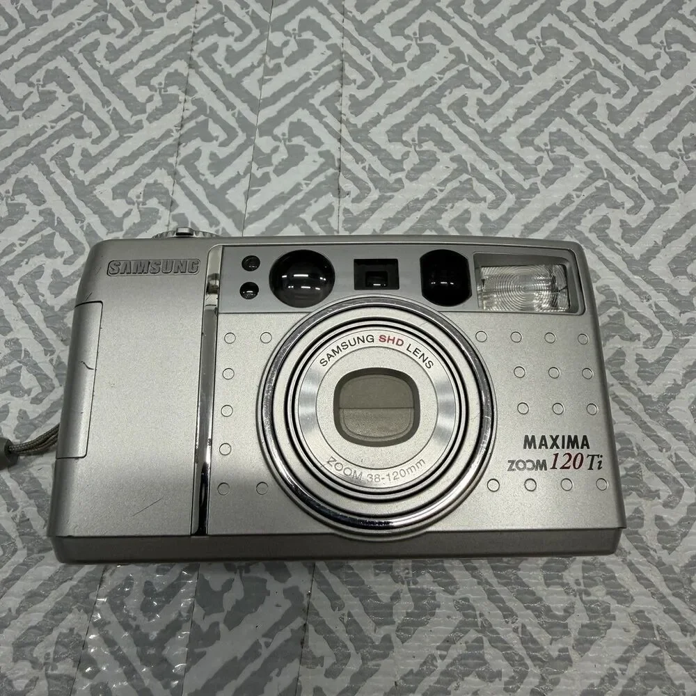 Samsung Maxima Zoom 120Ti 38-120mm 35mm Film Point & Shoot Camera W/New Battery